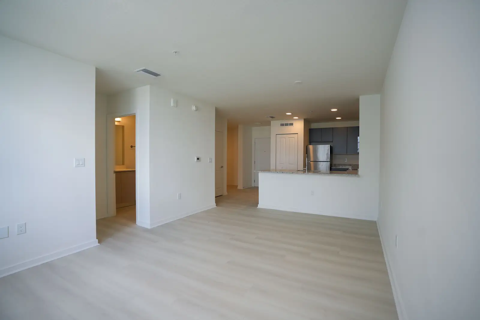 Freshly painted interior room