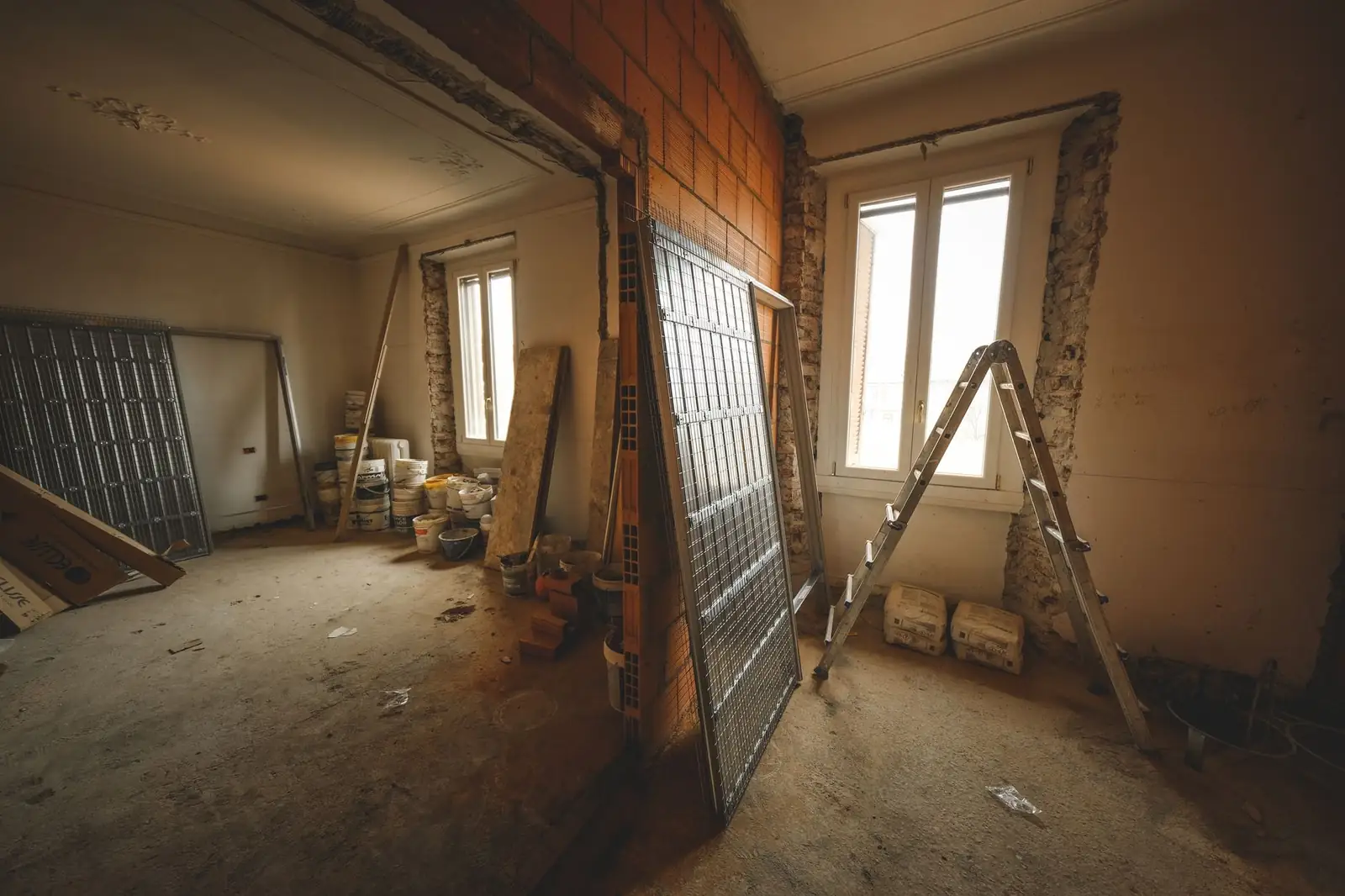 Interior mid-renovation